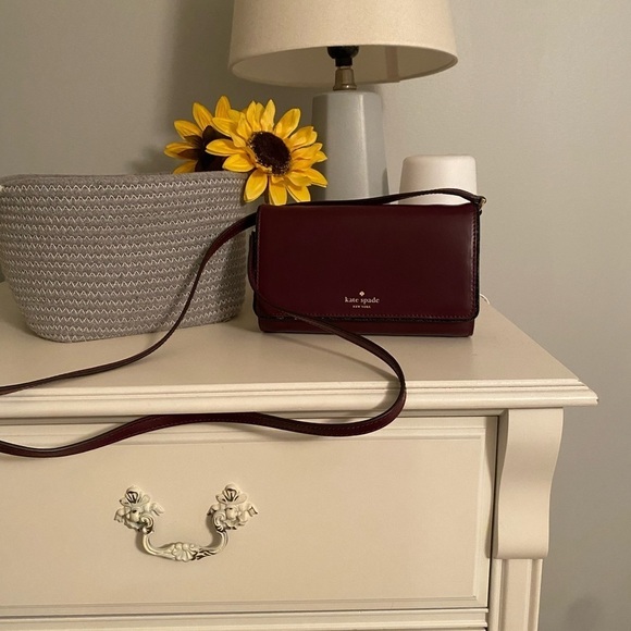 Kate Spade Connie Crossbody Bag Plum Glitter - Picture 15 of 15